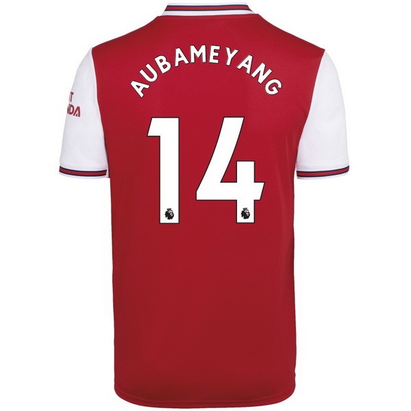 Camiseta Arsenal NO.14 Aubameyang 1ª 2019/20 Rojo